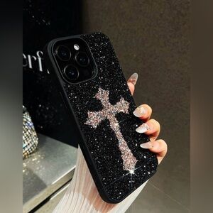 Glitter Cross Phone Case